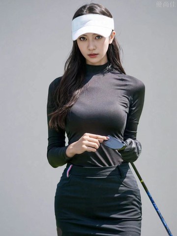 韓版女款高爾夫長袖時尚運動薄款立領時尚休閒百搭