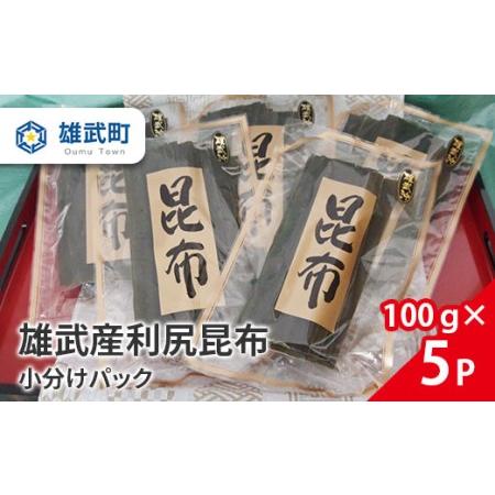 ふるさと納税 北海道雄武産 天然利尻昆布　小分けパック（100ｇ×５Ｐ） 北海道雄武町