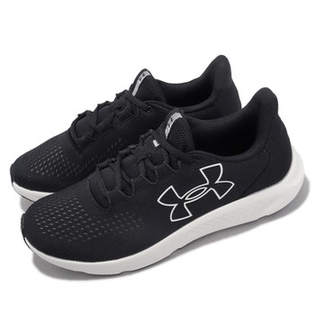 Under Armour 慢跑鞋 Charged Pursuit 3 BL 男鞋 黑 白 緩震 運動鞋 UA 3026518001