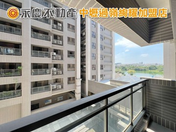 中壢過嶺【海德一號】兩房車面河景近好市多中央大學｜桃園市中壢區民族路六段