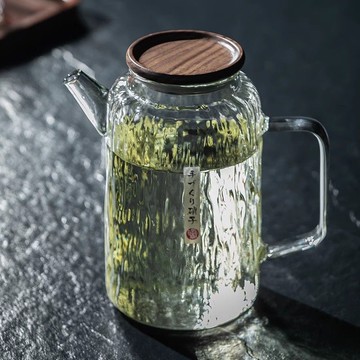 日式冷水壺玻璃耐高溫家用大容量涼水杯冷泡涼水壺果汁涼白開水壺