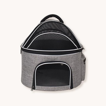 RESPET 狗和貓展開透氣圓頂式運動箱 43 x 40cm 灰色  1個