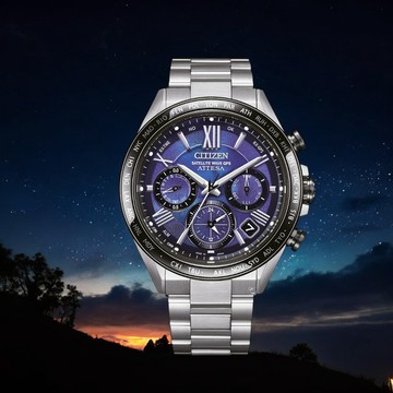 CITIZEN ATTESA UNITE with BLUE 系列  GPS衛星對時 男錶 手錶-CC4075-50L