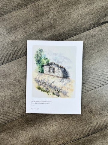 Neighborhood Beauty 卡片 - House Behind the Wall