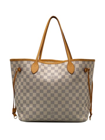 Louis Vuitton Pre-Owned - 2013 Neverfull MM tote bag - women - Canvas/Leather - One Size - White