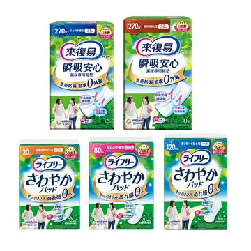來復易 瞬吸安心漏尿專用棉墊 中量/多量型/少量型/特多量型/長時間安心型【德芳保健藥妝】