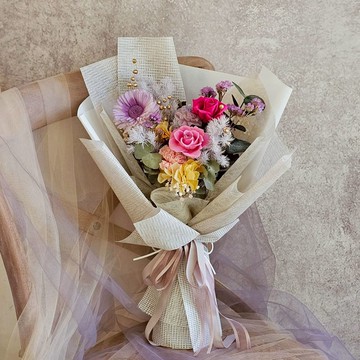 永生玫瑰花束 桃粉款 現貨 快速出貨