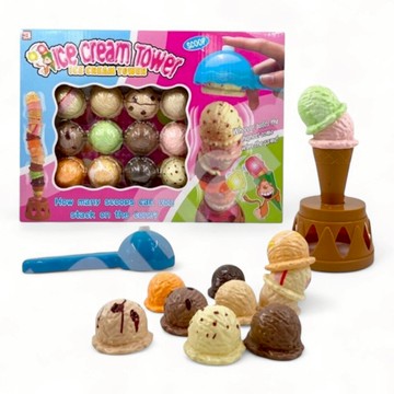 媽媽買 冰淇淋疊疊樂 益智遊戲 親子互動