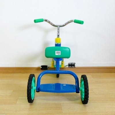 幼児用三輪車 青 布製 r400