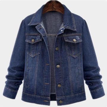 秋冬裝新款牛仔女裝外套外搭顯瘦休閑胖妹妹大碼短款百搭時尚上衣