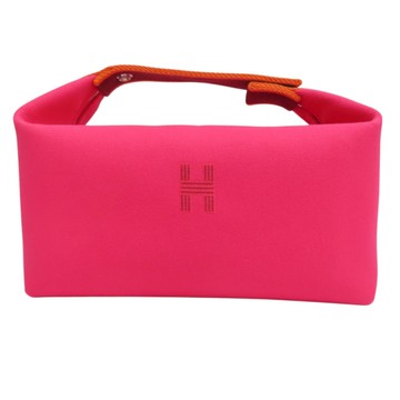 HERMES 愛馬仕 芙蓉花色 帆布 Bride-a-Brac 收納包 【二手名牌BRAND OFF】
