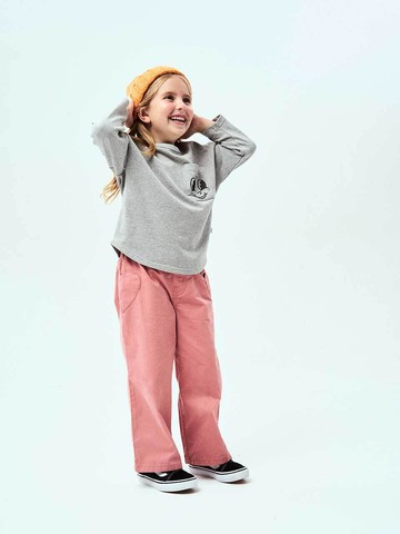 Heart Pocket Cotton Wide Pants