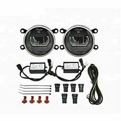 （新品） VINSTAR LED FOG DAYTIME RUNNING LIGHTS DRL SET BLACK SMOKED STYLE 12V/24V U