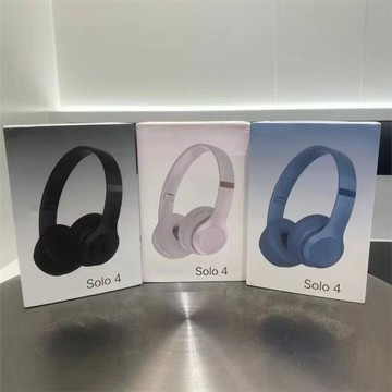 跨境新款Solo4頭戴式藍牙耳機帶彈窗可折疊收納包重低音無線耳機