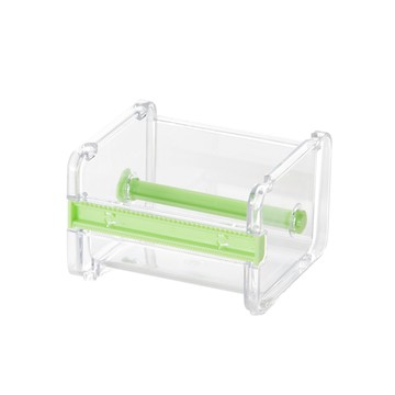 【梵特】透明多功能紙膠帶切割器/收納盒-3入-多色可選-綠色