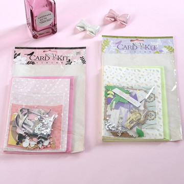 伊和諾拾風賀卡DIY手工創意6卡6封手工制作材料包套裝SKC