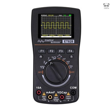 ET828Pro 高清圖形數字示波器萬用表二合一 2.4英寸彩色螢幕 10MHz帶寬 50Msps採樣率 DIY電子測試