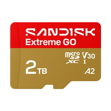 SANDISK Extreme GO 2TB microSDXC U3 A2 UHS-I V30 4K 記憶卡 讀取速度:240MB/s