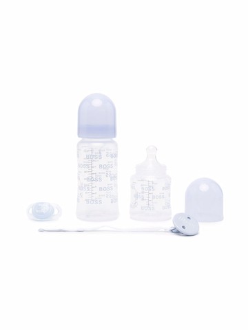 BOSS Kidswear - logo-print three-piece set - kids - Silicone/Polyethylene - One Size - Blue