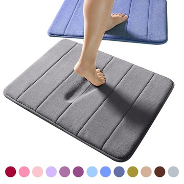 升級加厚 珊瑚絨吸水地墊 【C154】 防滑腳踏墊 吸水地墊 浴室腳踏墊 廁所地墊 止滑地墊 記憶回彈地墊 柔軟地墊 珊瑚絨地墊 地墊地毯 腳踏墊 踏巾 踏墊 衛浴用品