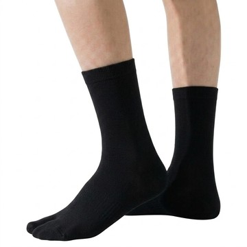 NICOFUN 愛定做 運動二趾襪 fyk242toe02-48  黑色  245~270mm  1套