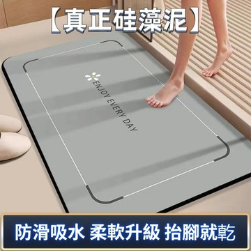 隔日到貨 矽藻土軟地墊 浴室腳踏墊 吸水地墊 廁所地墊 吸水速乾 防滑地墊 硅藻土地墊 腳踏墊 地墊 浴室止滑墊