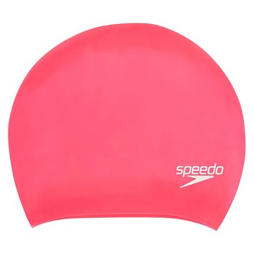 Speedo 成人長髮用矽膠泳帽 Long Hair Cap  One Size  桃紅色  1個