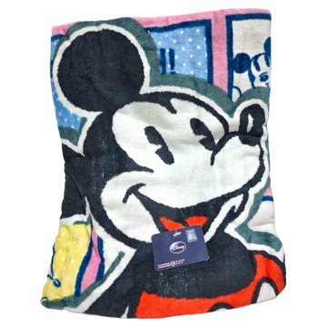 MICKEY MOUSE 米奇 迪士尼米奇好朋友海灘巾 76*152CM 375G 100%棉 台灣製  粉色  1條