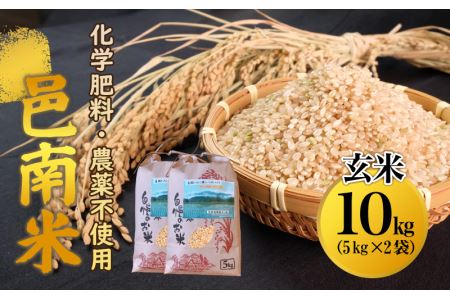 令和5年産　化学肥料・農薬不使用　安全、安心の邑南米10Kg（5kg×2袋）