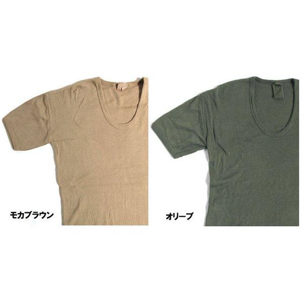 東ドイツタイプ Uネック Tシャツ JT039YD オリーブ サイズ4