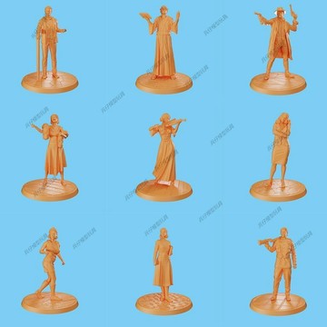 【台灣出貨】✨免運 戰棋GK【詭鎮奇談】跑團棋子DND 3D打印 高精度樹脂白模素模 WG21