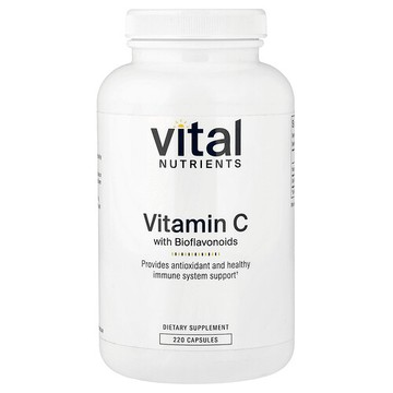 Vital Nutrients, 含生物類黃酮的維生素 C，220 粒全素膠囊