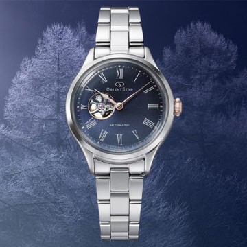 ORIENT STAR 東方之星 Open Heart 冬雪皚皚 限量機械腕錶-30.5mm RE-ND0022L