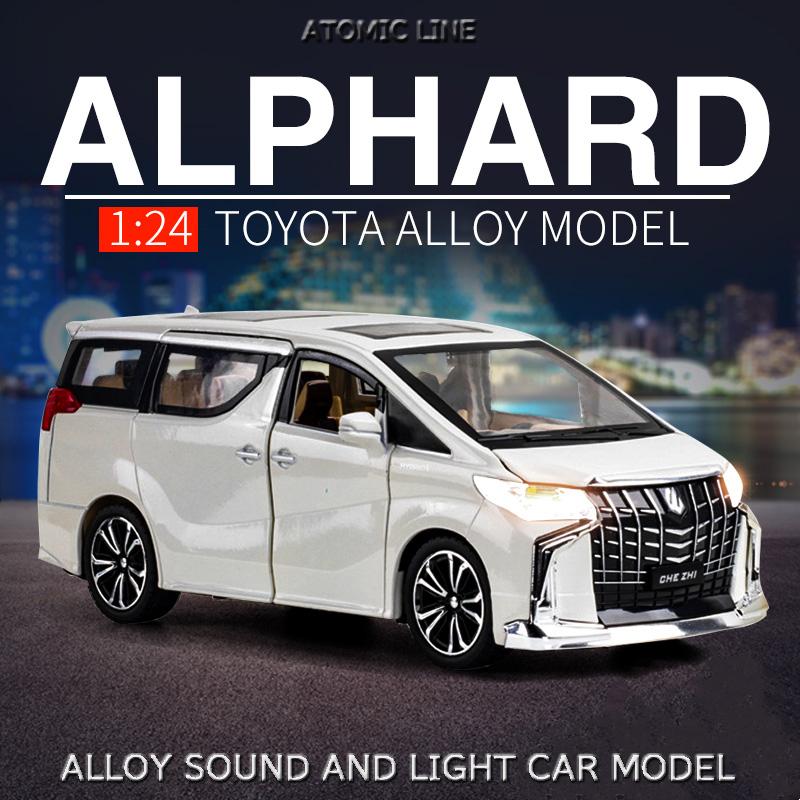 トヨタ ALPHARD アルファード 1/24 ミニカー 全2色 ライト点灯