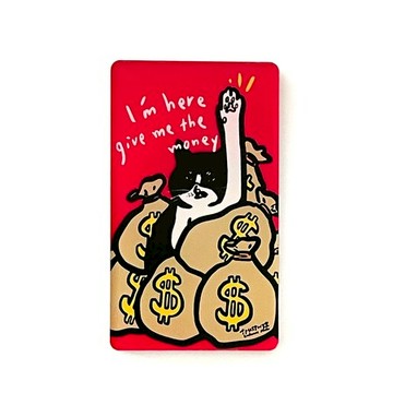 郭公館工作室│長方形磁鐵-討錢貓