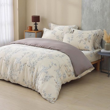 雙人兩用被套特大床包組/ 天絲300織 / 天絲 萊賽爾 / 朱蒂思 [鴻宇] 台灣製 - T20191