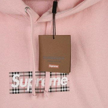 BURBERRY X SUPREME 聯名連帽衛衣上衣#L