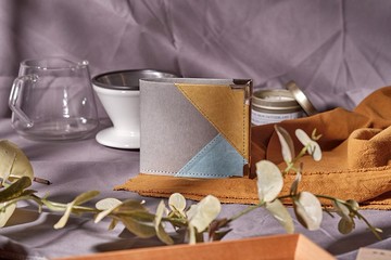 【環保永續】 集色 patchwork 系列 短銀包*升級版*  皮夾