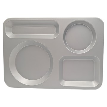 高桑金屬 不鏽鋼限定色個人餐盤/咖啡點心托盤 304不鏽鋼 耐酸鹼PU塗層  29 x 20.5 x 1.5cm  灰色  1個