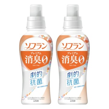 LION 獅王 Soflan 消臭衣物柔軟精 新改良  510ml  2瓶