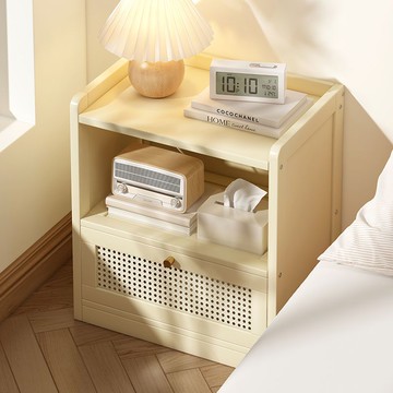 床頭柜簡約現代臥室儲物柜家用小型床邊置物架簡易收納柜出租屋用