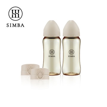 Simba 小獅王辛巴 - 蘊蜜鉑金PPSU即飲隨行杯輕奢2入組-杏茶