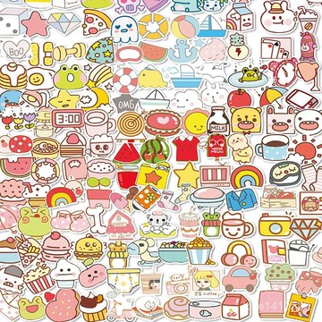 機車貼紙 車身貼紙 反光貼紙 防水貼紙 手機貼紙 行李箱貼 可愛和紙小圖案貼紙咕卡平闆電腦鍵盤手賬本手機殻裝飾貼畵