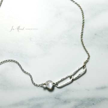 簡約小確幸-雙鎖馬賽克-純銀項鍊設計款