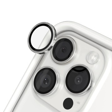 iPhone 15 Pro Max 9H 鏡頭玻璃保護貼 銀