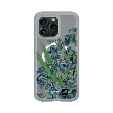 iPhone 15 Pro Max AirX 流變灰 - Van Gogh Museum - 鳶尾花 - 透明