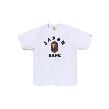 BAPE Japan College City Tee 日本 猿人 短袖 白色 1J22110013-WE [台灣現貨]