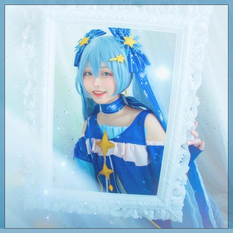 雪ミク 初音ミク コスプレ VOCALOID コスプレ衣装 snowmiku ウサギ付き