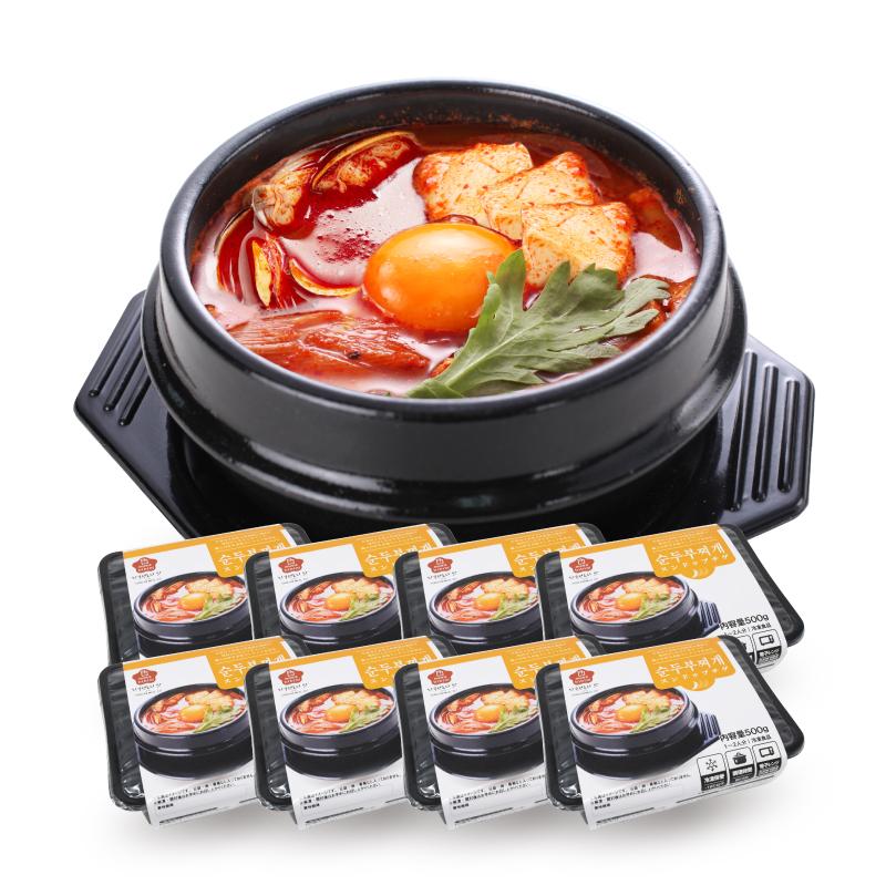 スンドゥブ (８個セット) スープ 韓国グルメ 冷凍食品 お取り寄せグルメ お惣菜 韓国料理 韓国食品 プレゼント おすすめ ギフト