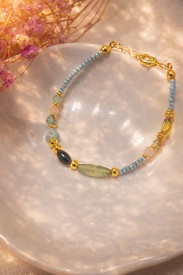 心流藍調 手鏈 手環 天然石 捷克珠